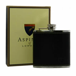 Aspinal Classic Leather Hip Flask 5oz