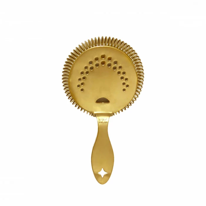 Bonzer Heritage Sprung Julep Strainer Gold 3 Bonzer Heritage Sprung Julep Strainer Gold