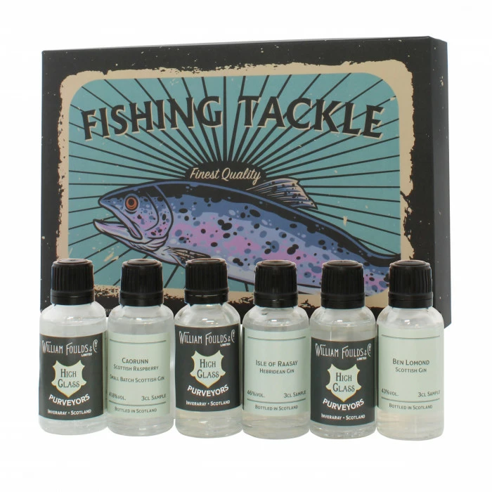 Fishing Tackle Gin Gift Set 3 Fishing Tackle Gin Gift Set
