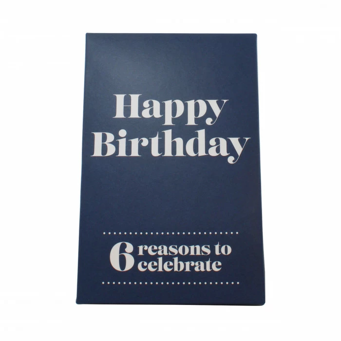 Happy Birthday (Dark Blue) 6 Reasons Gin Gift Pack 5 Happy Birthday (Dark Blue) 6 Reasons Gin Gift Pack - Image 3