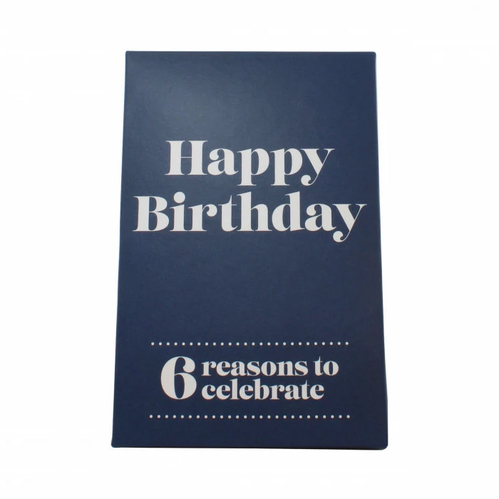 Happy Birthday (Dark Blue) 6 Reasons Whisky Gift Pack 5 Happy Birthday (Dark Blue) 6 Reasons Whisky Gift Pack - Image 3