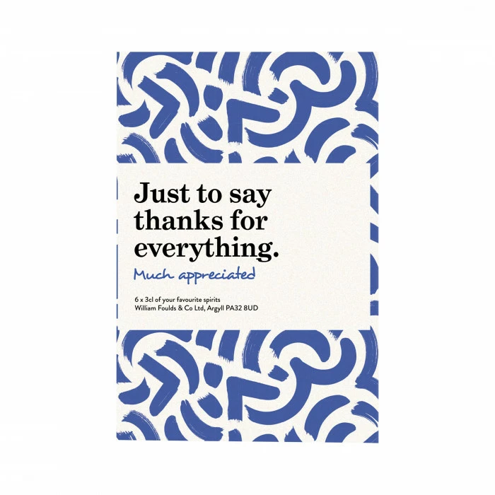 Thanks Much Appreciated Blue 6x3cl Whisky Gift Pack 5 Thanks Much Appreciated Blue 6x3cl Whisky Gift Pack - Image 3