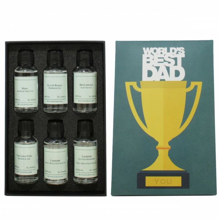 World's Best Dad 6x3cl Gin Gift Set 4 World's Best Dad 6x3cl Gin Gift Set - Image 2